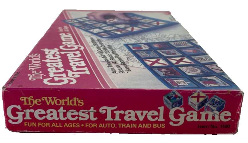 World’s Greatest Travel Game 1985 Whitehall Complete VTG Board Game Good Cond FS