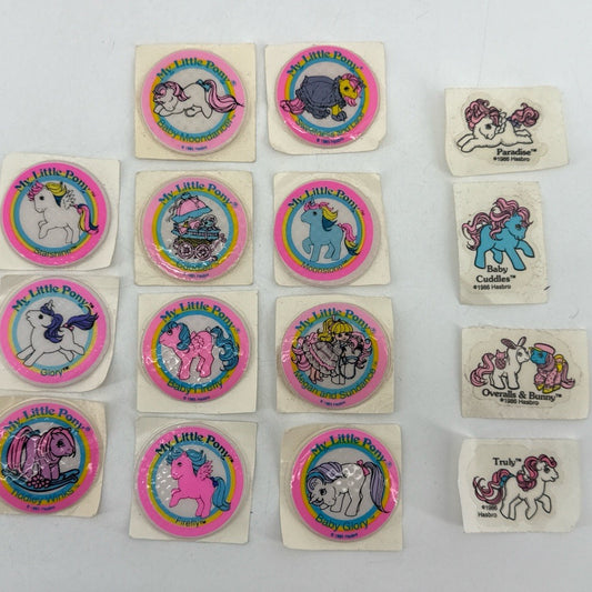 MLP 80s Hasbro Stickers Tiddley Winks Glory
