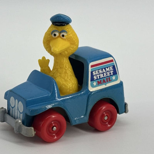 1982 Hasbro Sesame Street Big Bird Mail Truck Die Cast Muppets USPS Toy