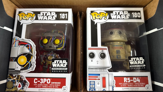 Funko Pop Star Wars Smuggler’s Bounty C-3PO & R5-D4 Exclusive Set