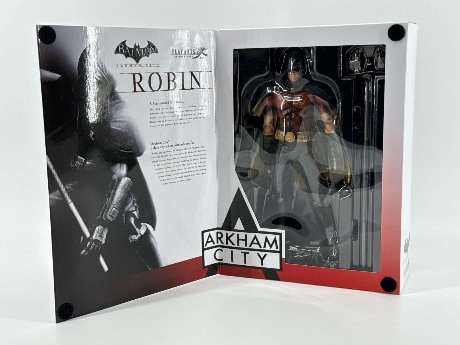 Play Arts Kai Batman Arkham City No.3 Robin 10" Action Figure Square Enix NEW