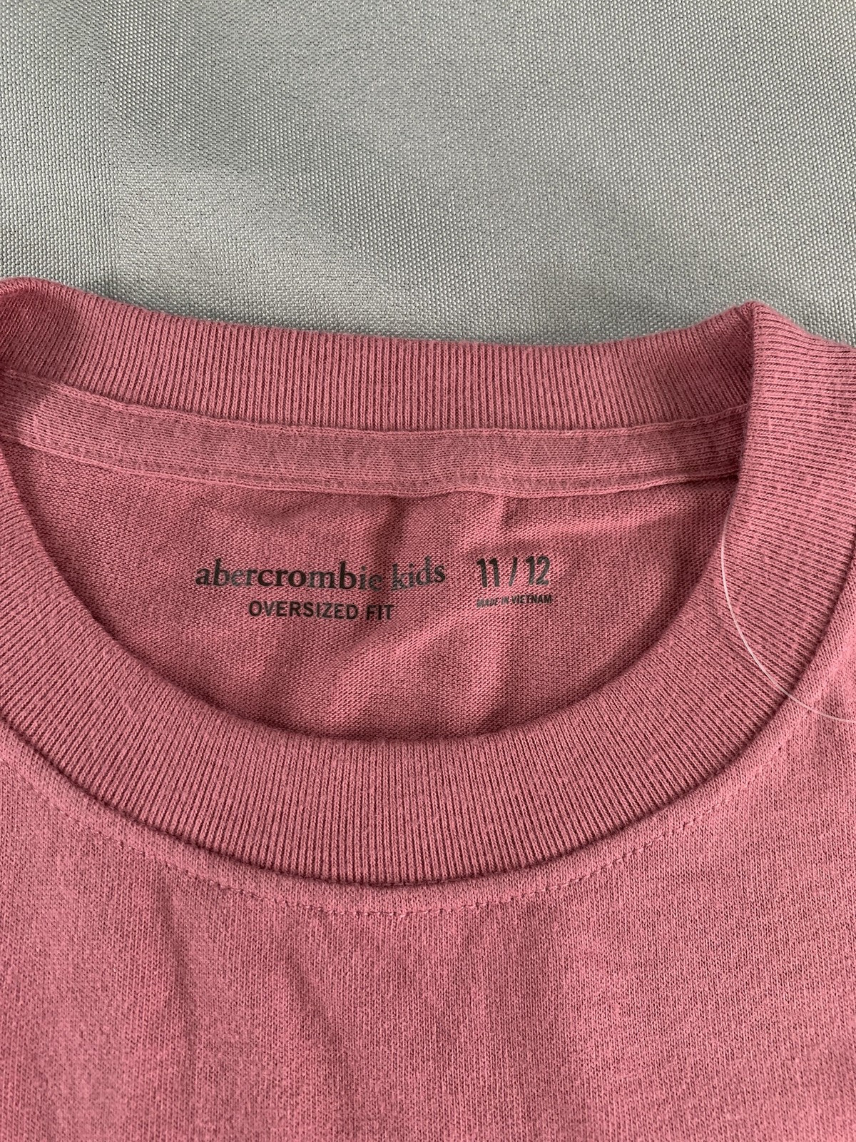 Snoopy Peanuts Shirt Youth 11/12 Pink Abercrombie Kids Biker Graphic Tee