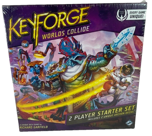 KeyForge Worlds Collide 2 Player Starter Set Card Game - Sealed 2019
