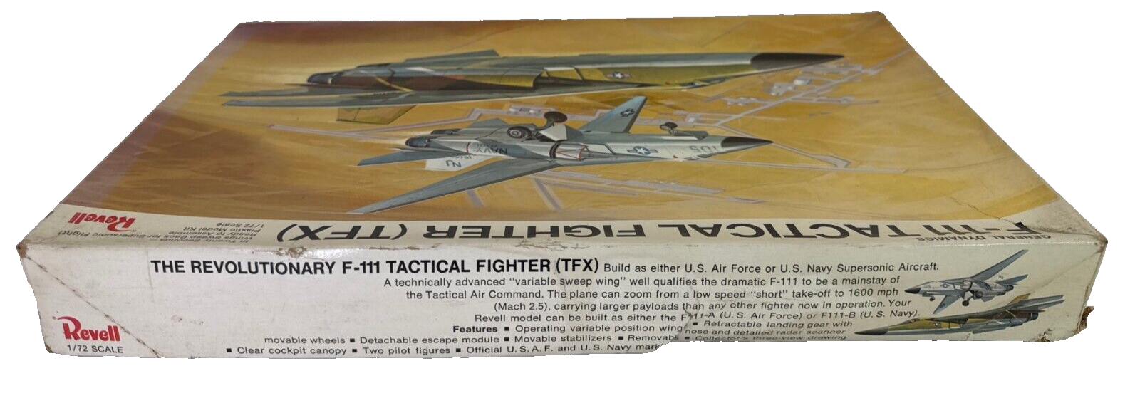 Revell F-111 TFX Tactical Fighter 1/72 Model Kit 1965 Vintage Swing-Wing USAF