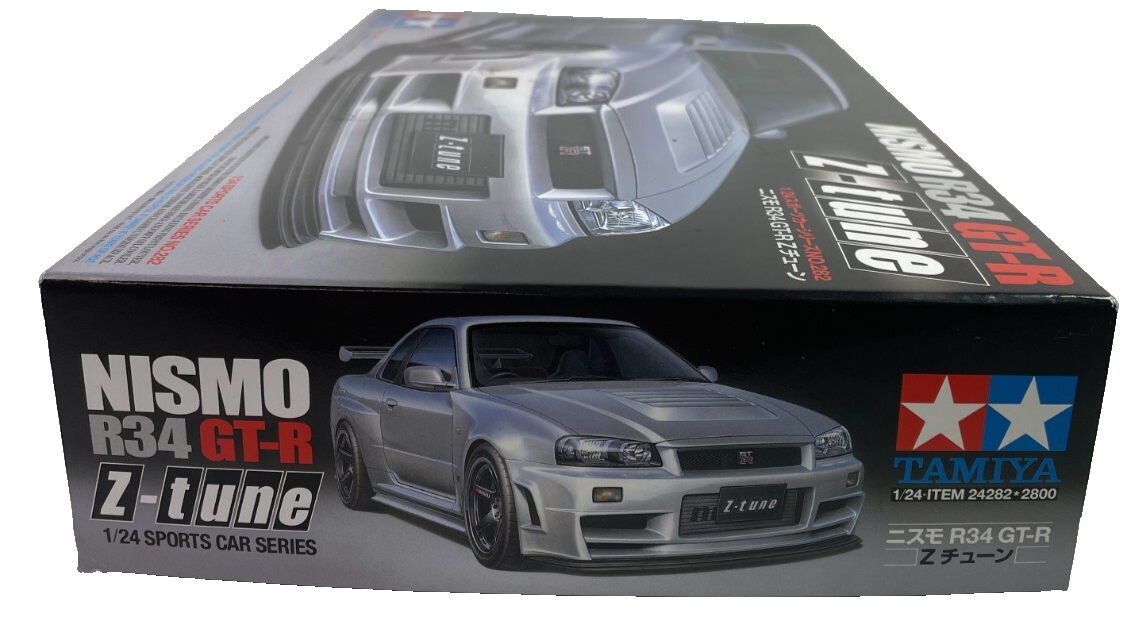 Tamiya 1/24 Nissan GT-R R34 Z-Tune Kit 24282 Partially Built JDM Model Car