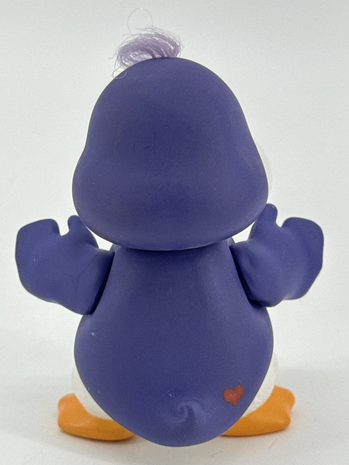 1985 Care Bears Cousins Cozy Heart Penguin PVC Toy Purple