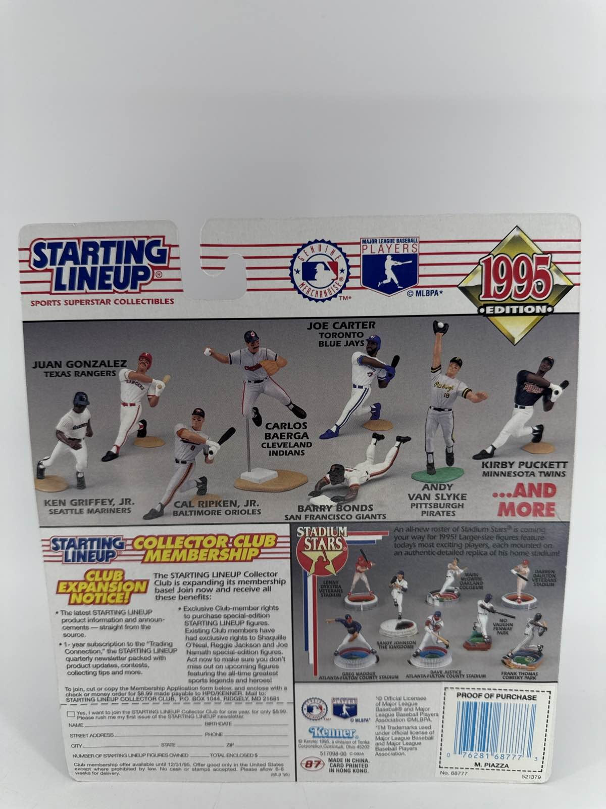 1995 Starting Lineup Extended Mike Piazza LA Dodgers Baseball Figure #31