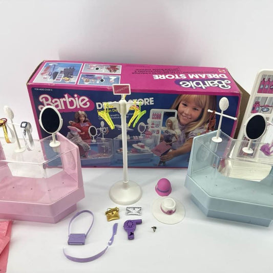 1982 Mattel Barbie Fashion Dept. Playset 4022 Box & Parts