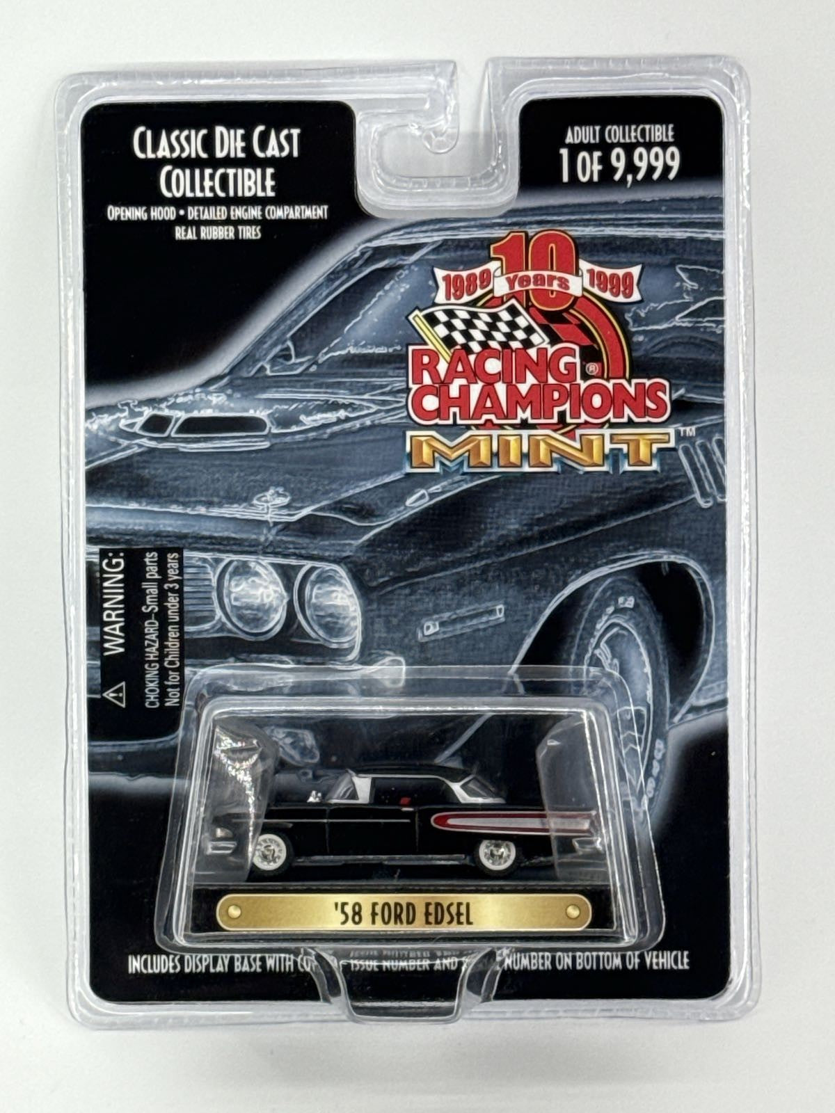 Racing Champions Mint 1998 '58 Ford Edsel Black 1:64 Diecast 1 of 9,999