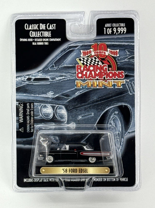 Racing Champions Mint 1998 '58 Ford Edsel Black 1:64 Diecast 1 of 9,999