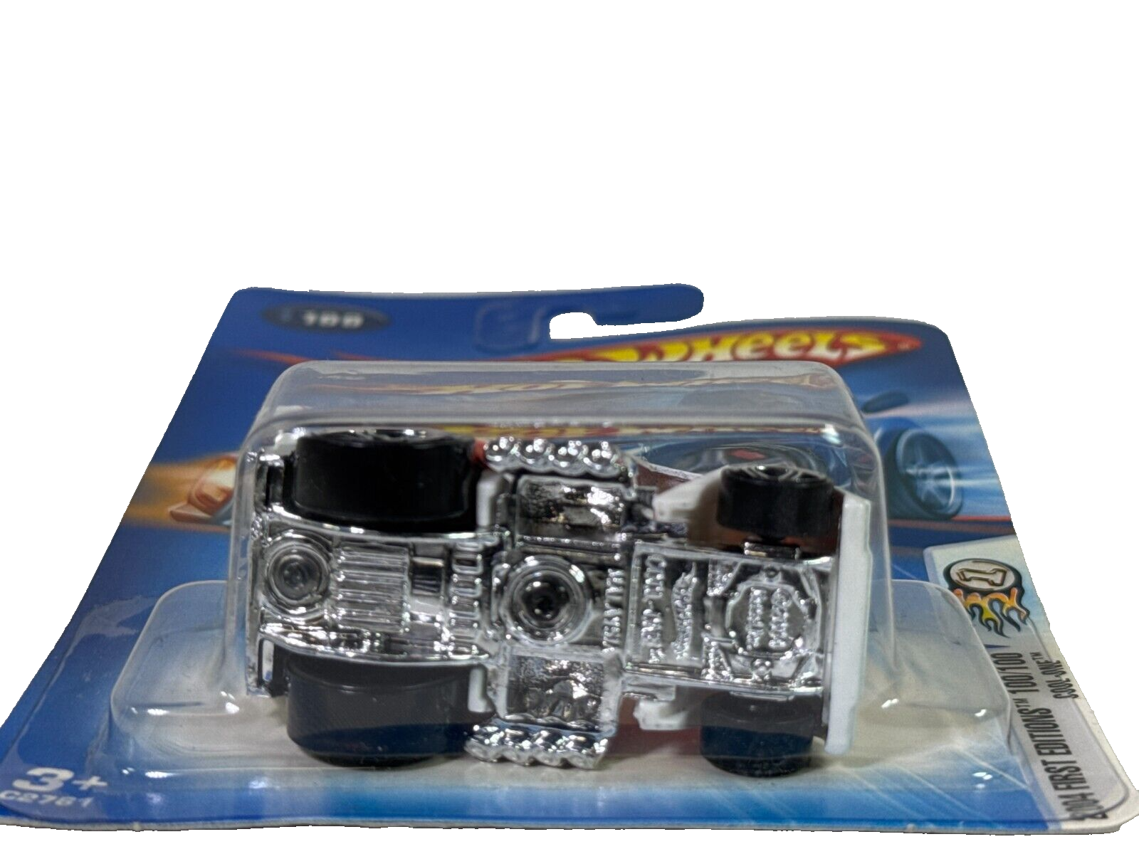 🍦 Hot Wheels 2004 First Editions Cool-One Ice Cream Truck #100 White Chrome MIN