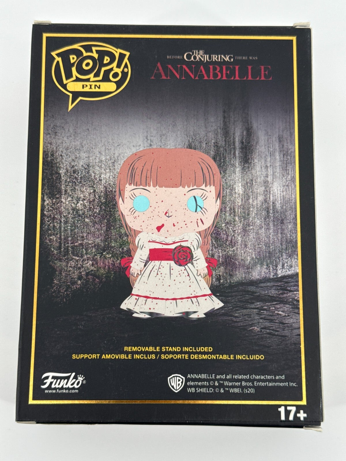 Funko Pop! Pin #03 Annabelle Horror The Conjuring Enamel Badge w/ Stand New Boxe