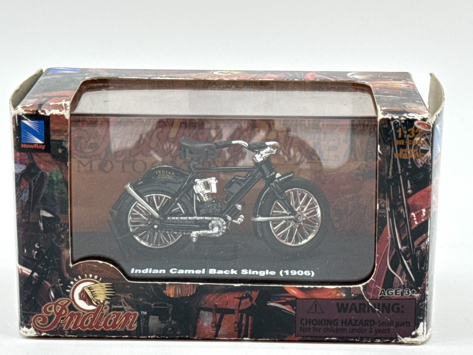 Indian Motorcycle Diecast Lot 5 NewRay 1:32 Camel Back Twin Scout Junior Boxed