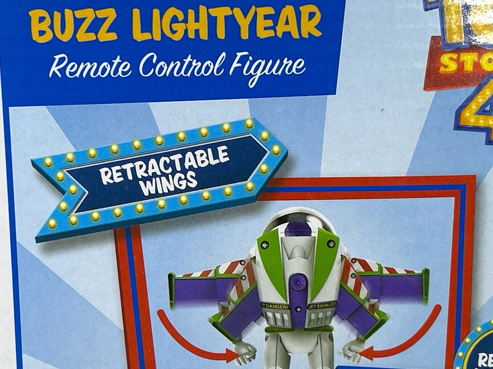 Disney Pixar Toy Story 4 Buzz Lightyear Remote Control Figure 27MHz NIB