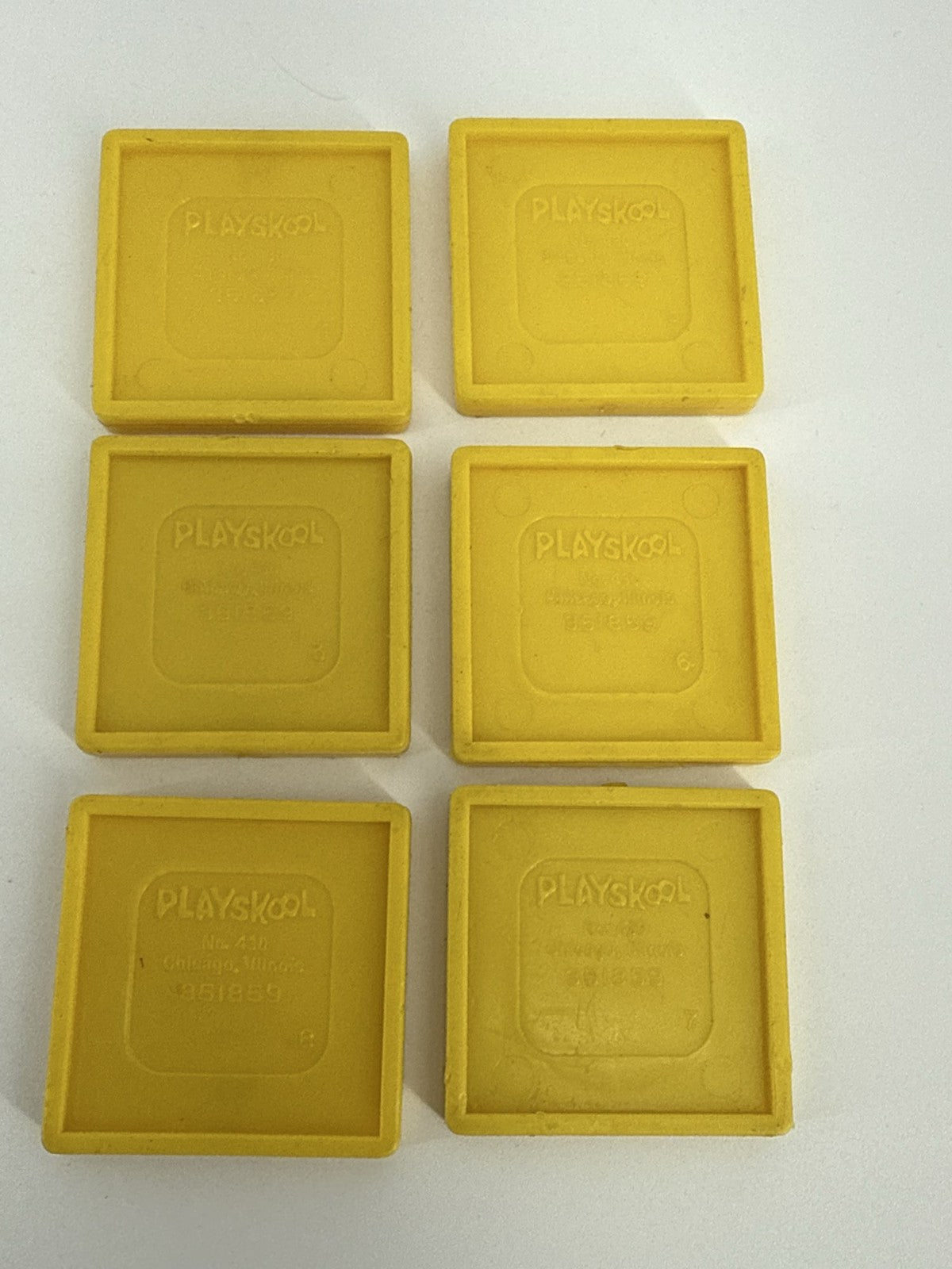 Playskool McDonalds 1974 Yellow Tray Fries Burger Drink 6pc