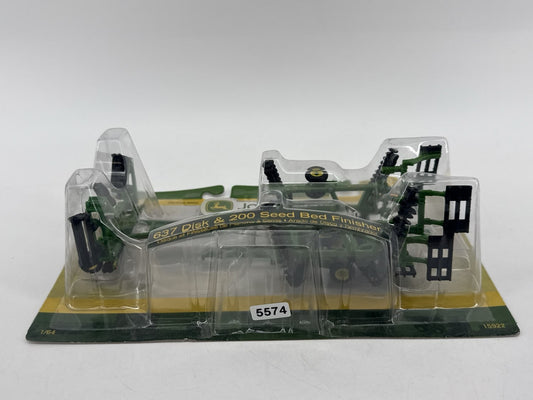 1/64 ERTL John Deere 637 Disk & 200 Seed Bed Finisher Farm Toy