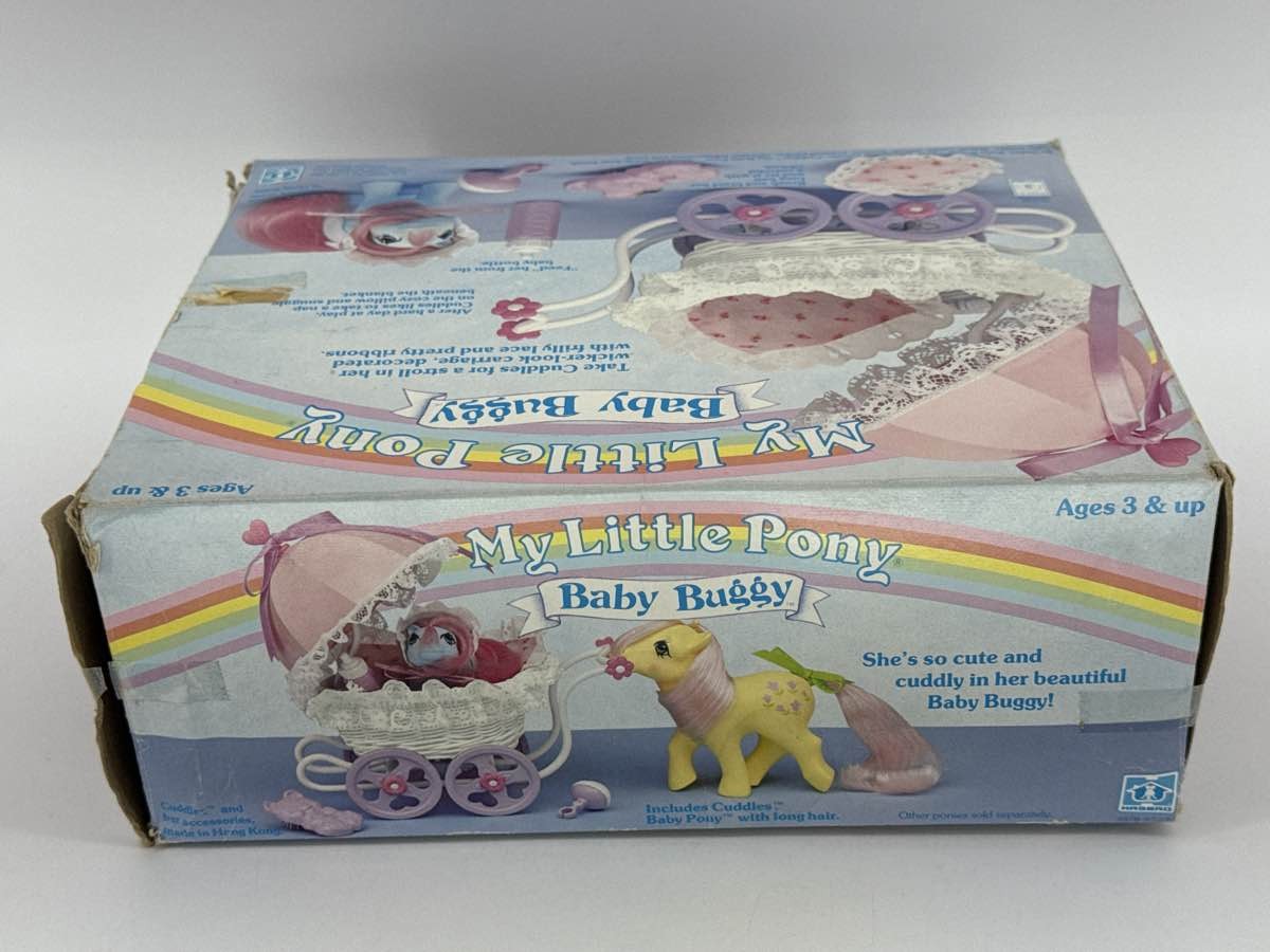 1985 My Little Pony G1 Baby Buggy Playset Cuddles Box Accs Hasbro