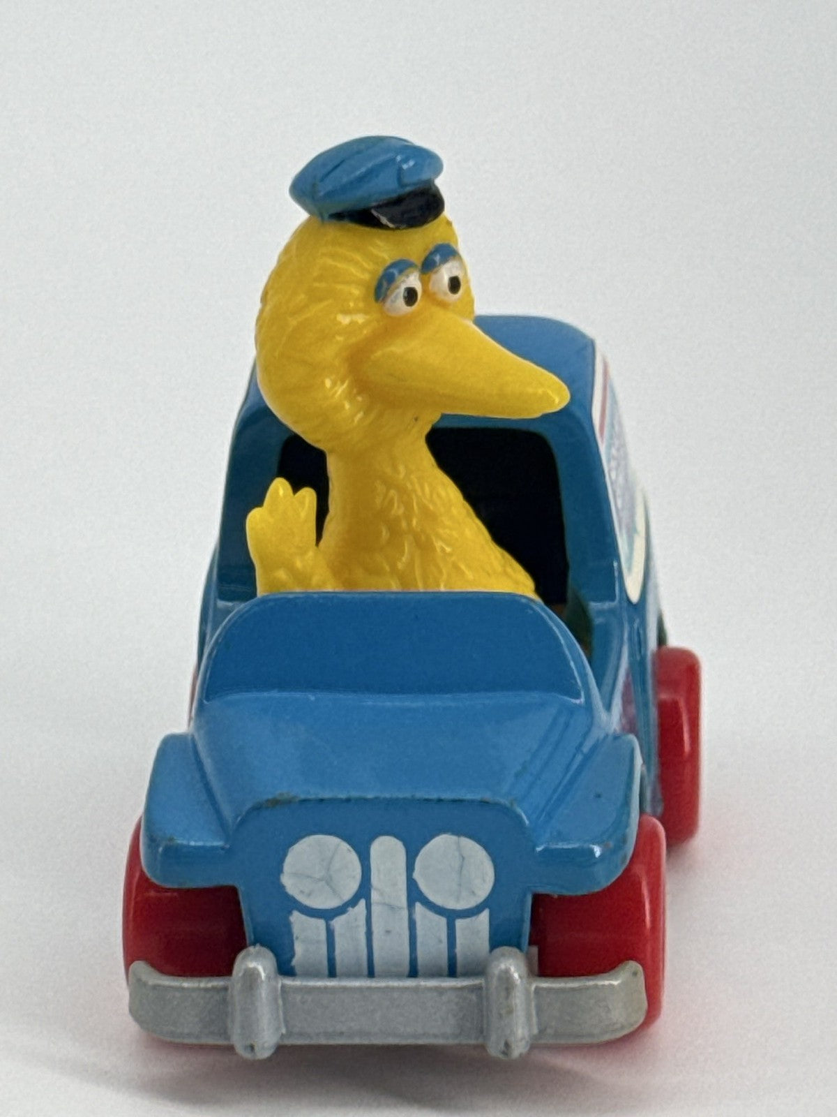 1982 Hasbro Sesame Street Big Bird Mail Truck Die Cast Muppets USPS Toy