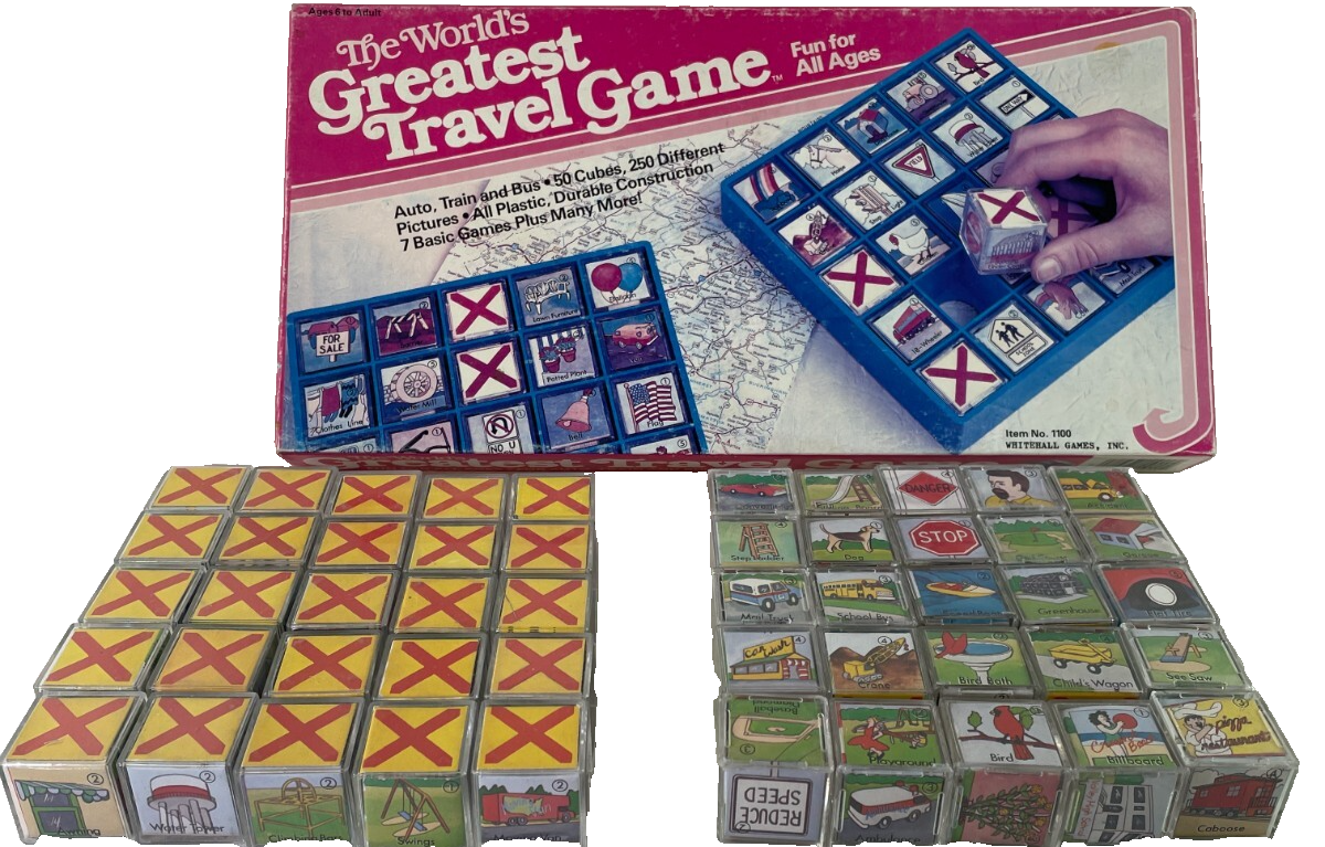 World’s Greatest Travel Game 1985 Whitehall Complete VTG Board Game Good Cond FS