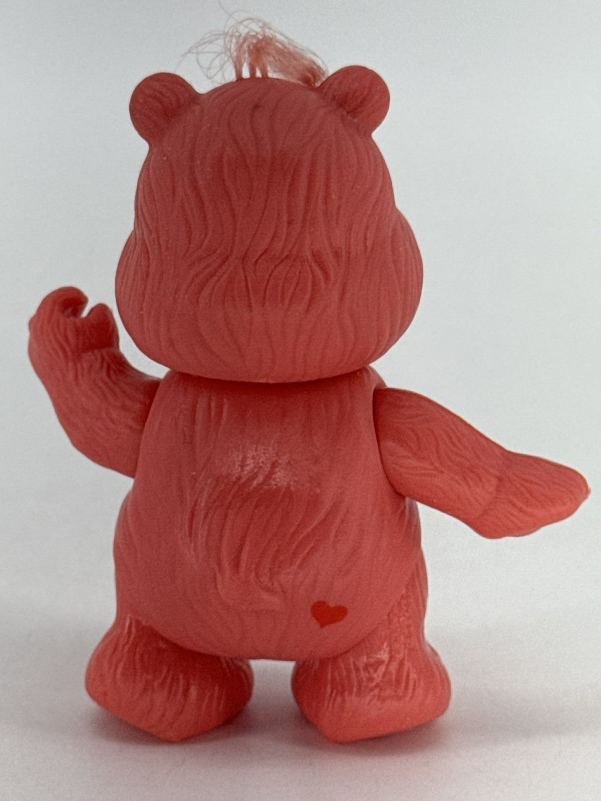 1983 Kenner Care Bears Cheer Bear Poseable PVC Figure Pink Rainbow 3.5