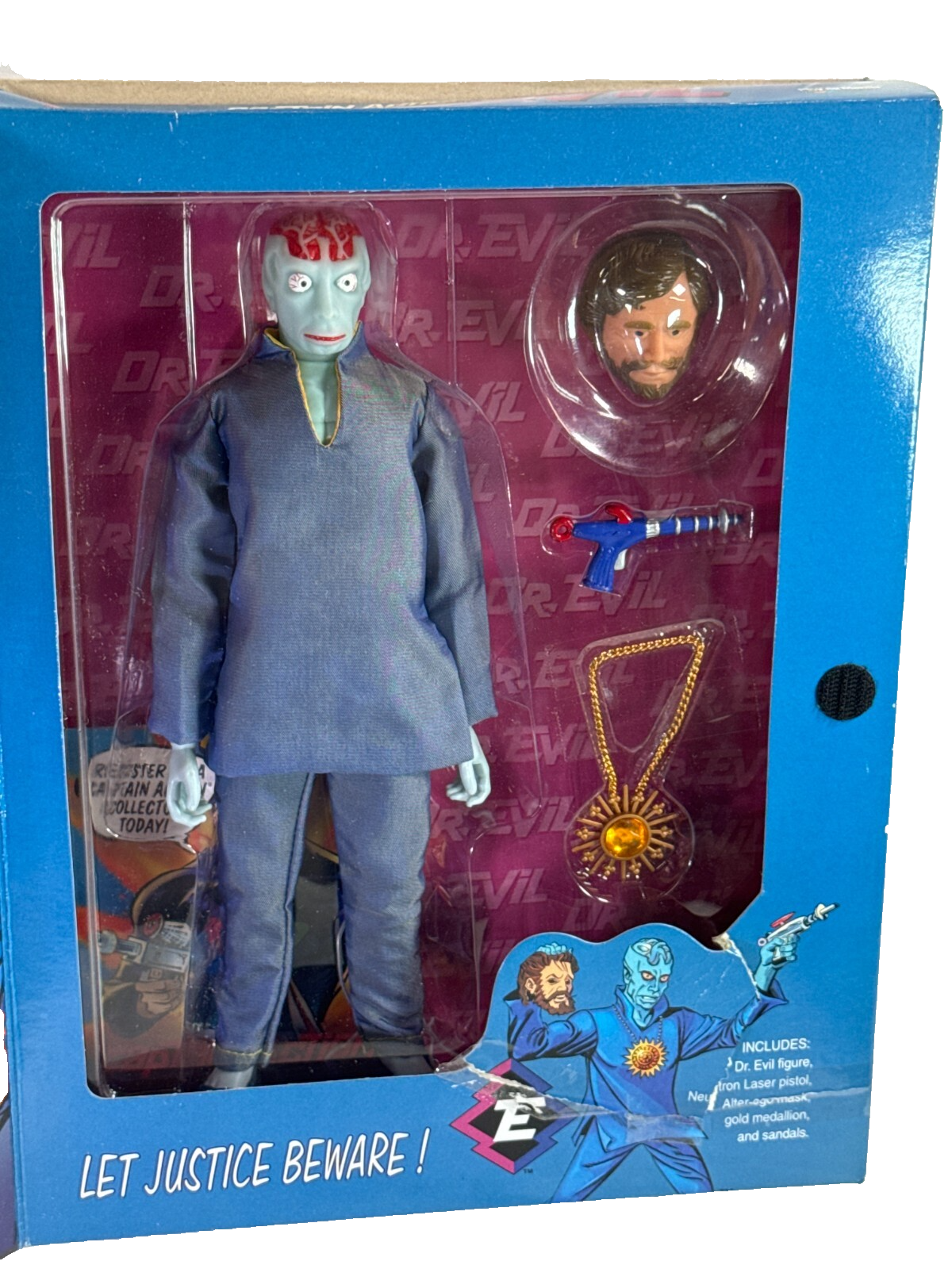 1998 Captain Action Dr. Evil Arch Enemy Figure Playing Mantis Villain Series MIB
