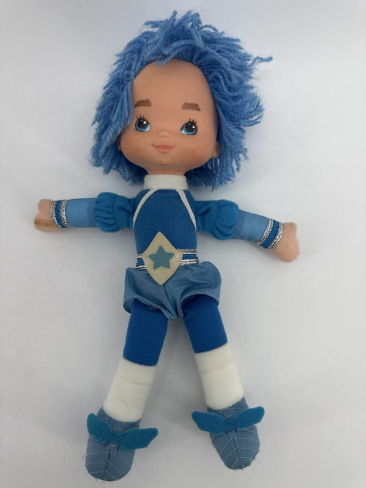 1983 Hallmark Rainbow Brite Blue Doll 11" Plush Yarn Hair Mattel