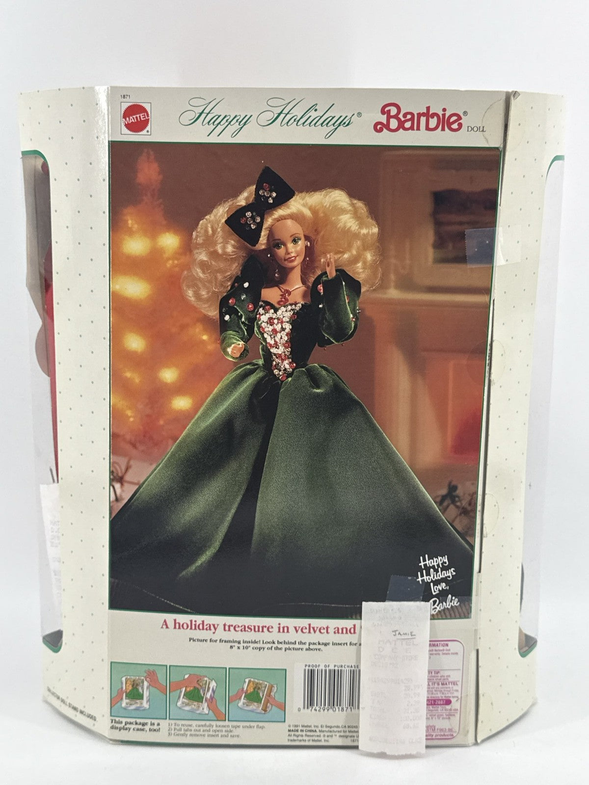 1991 Holiday Barbie Doll Mattel #1871 NRFB