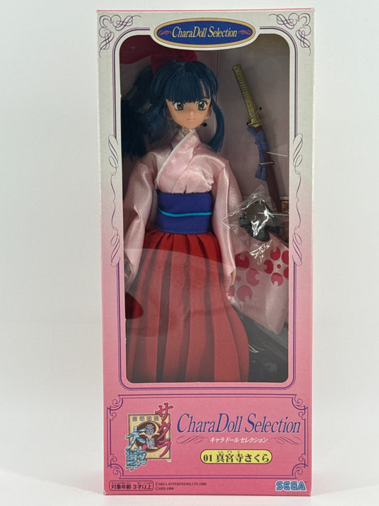 Sakura Wars CharaDoll Sakura Shinguji 01 Sega 1996 Japan Anime Figure w/ Sword