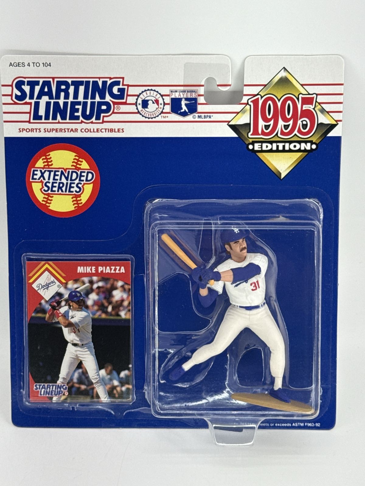 1995 Starting Lineup Extended Mike Piazza LA Dodgers Baseball Figure #31