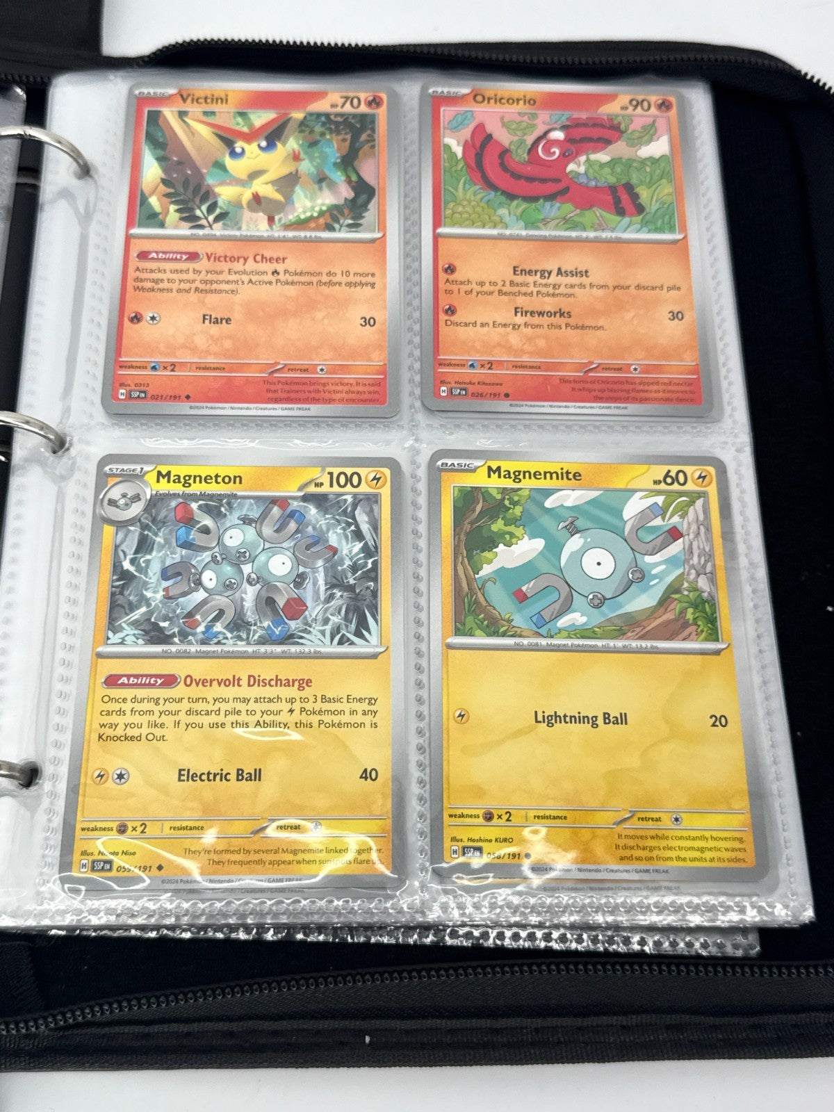 Pokémon Mewtwo Binder Lot 100+ Mixed Type Cards Grass Electric Psychic Bundle