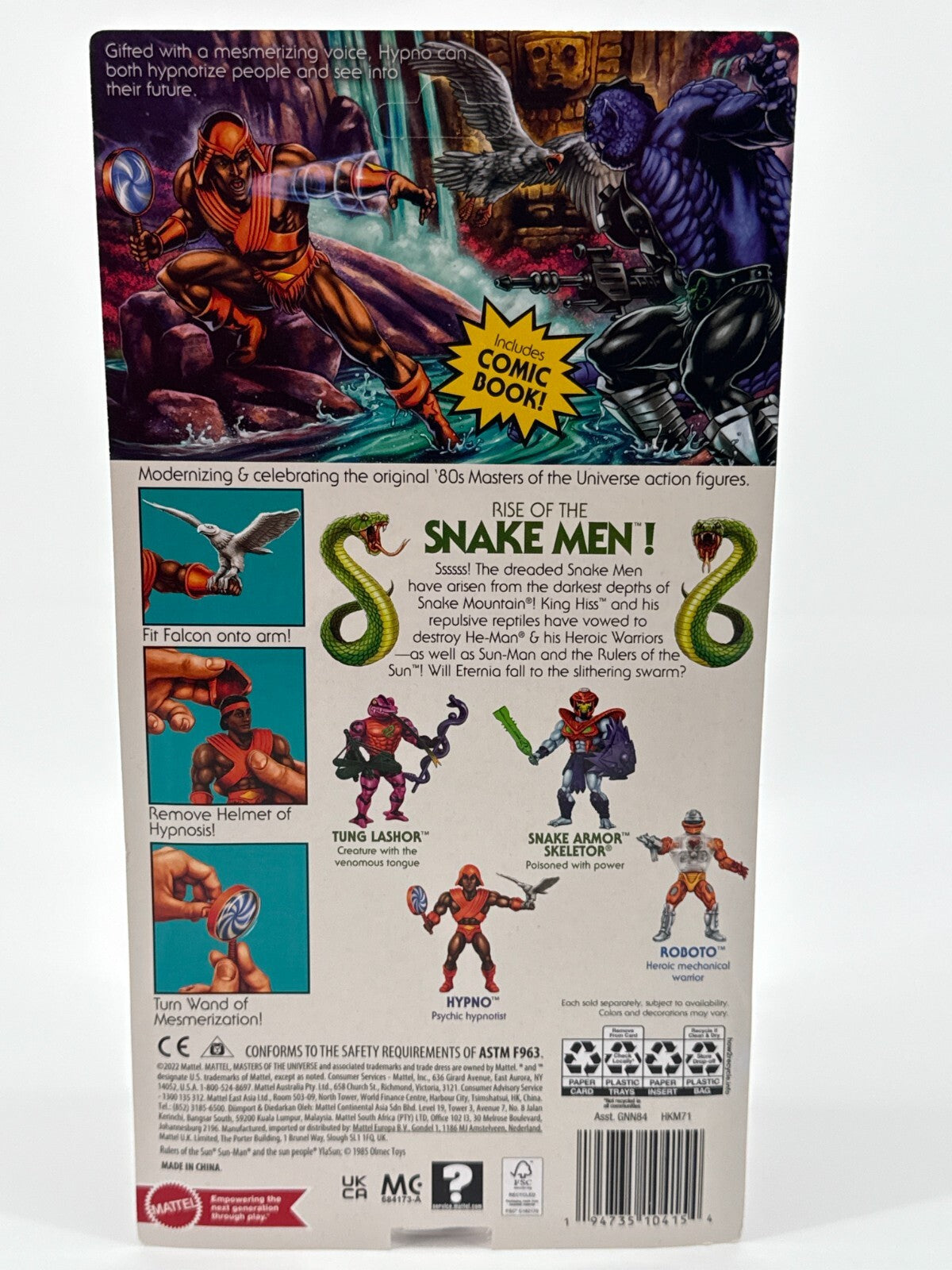 MOTU Origins HYPNO 2023 Sun-Man Retro Play Action Figure Rulers of the Sun Matte