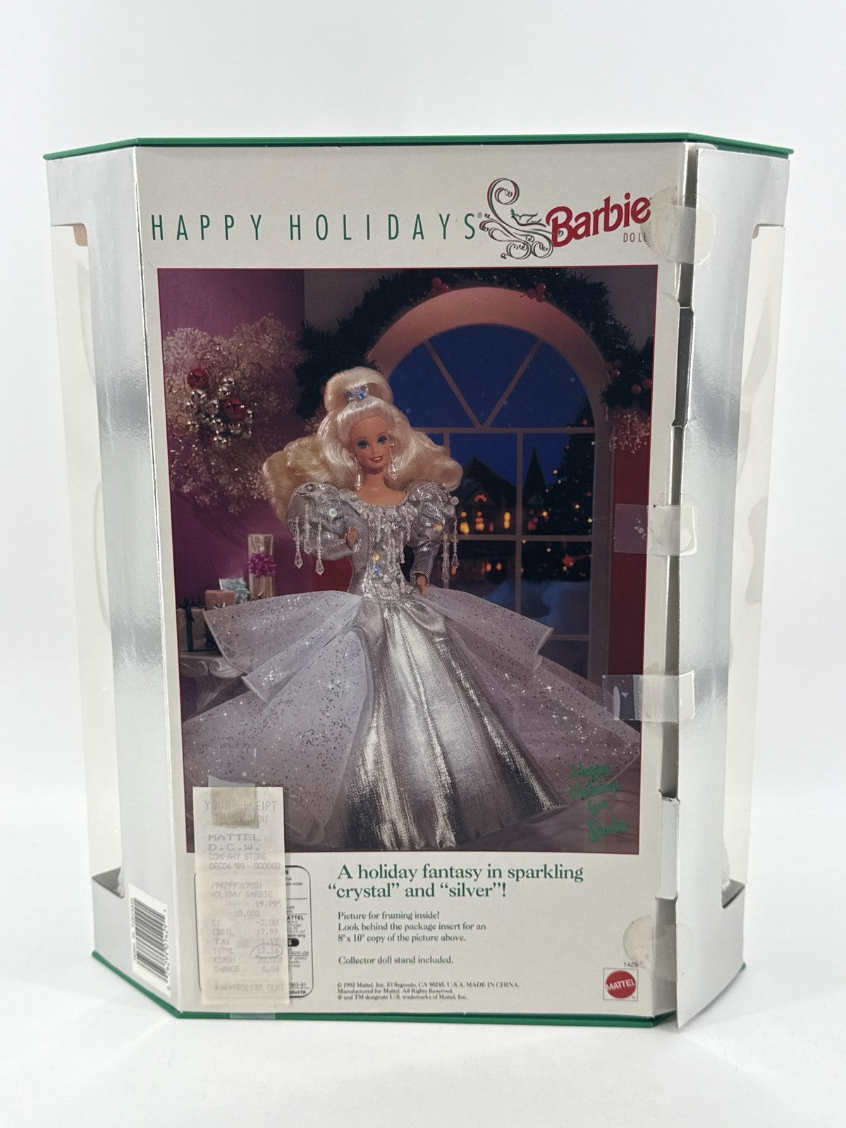 1992 Happy Holidays Special Edition Barbie, Silver Dress