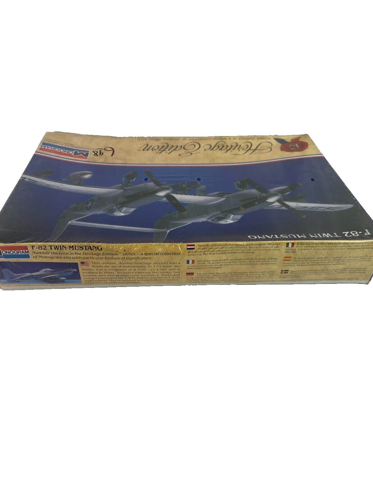 Sealed Monogram F-82 Twin Mustang 1/72 Scale Heritage Edition Model Kit 1984 ✈️