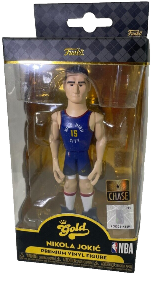 Funko Gold Nikola Jokic CHASE Figure Denver Nuggets Mile High City NBA Vinyl