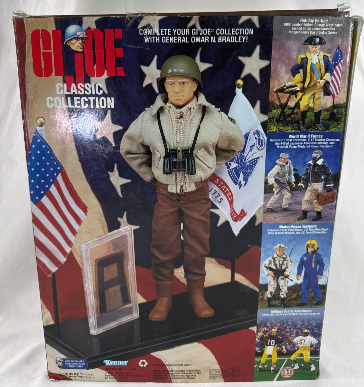 GI Joe 12” General Omar Bradley 1998 Hasbro Classic Collection WWII Figure Boxed