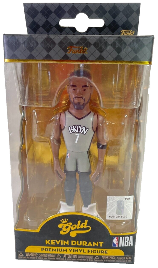 Funko Gold NBA Kevin Durant Brooklyn Nets Vinyl Figure – Premium Collectible! 🏀