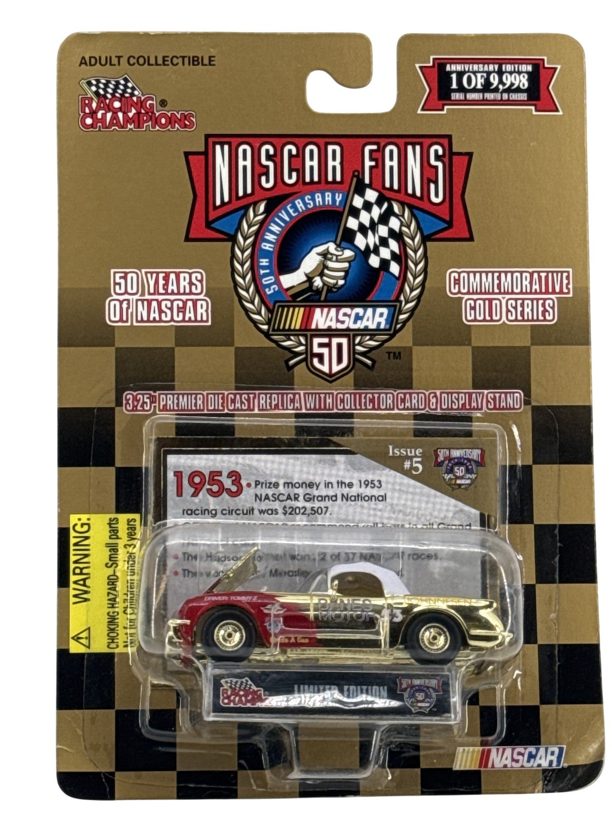 Vintage NASCAR Hat Cap Snap Back Mens 50th Anniversary Commemorative Racing 90s