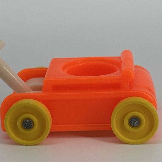 Fisher Price Little People Orange Wagon Yellow Wheels Little Riders Car