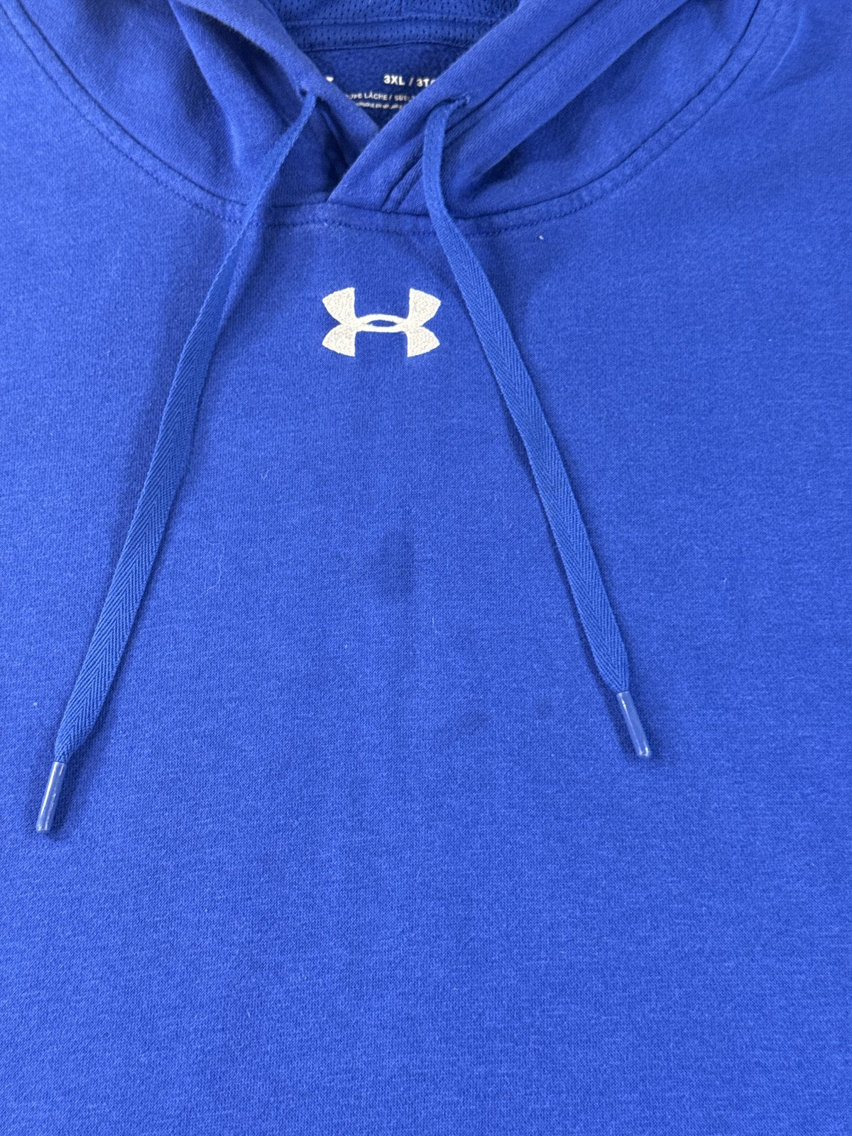 Under Armour Hoodie Pullover 3XL Blue Long Sleeve Regular Fit Athletic Unisex