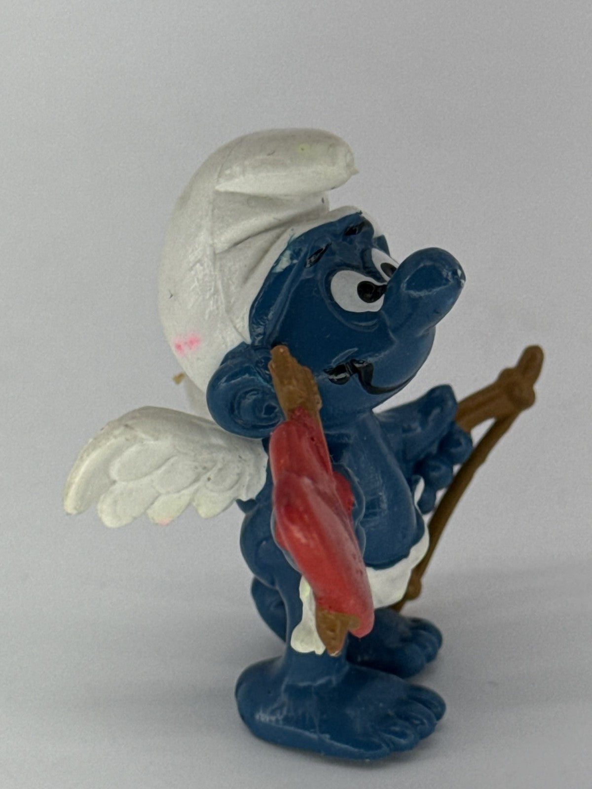 Lot of 5 Smurfs Peyo Schleich Figures Easter Bunny Cupid Bat Smurfette