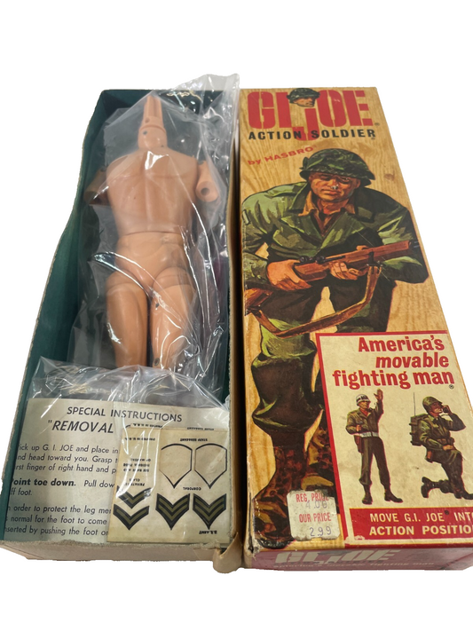 1964 Hasbro GI Joe Action Soldier 12" Figure #7500 Original Box Vintage Incomple
