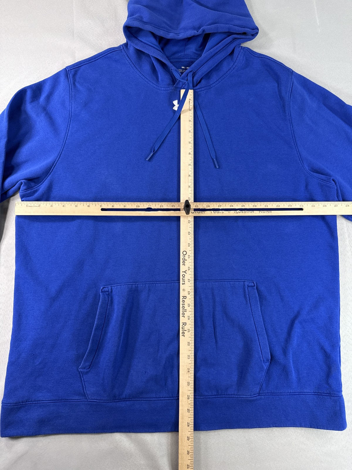 Under Armour Hoodie Pullover 3XL Blue Long Sleeve Regular Fit Athletic Unisex