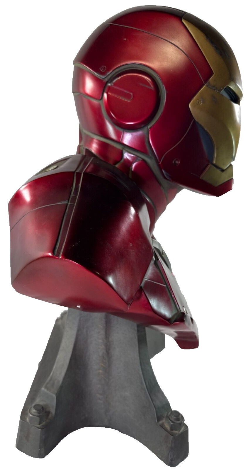 Sideshow Iron Man Mark III Life-Size Bust Battle Damaged Marvel Collectible USB