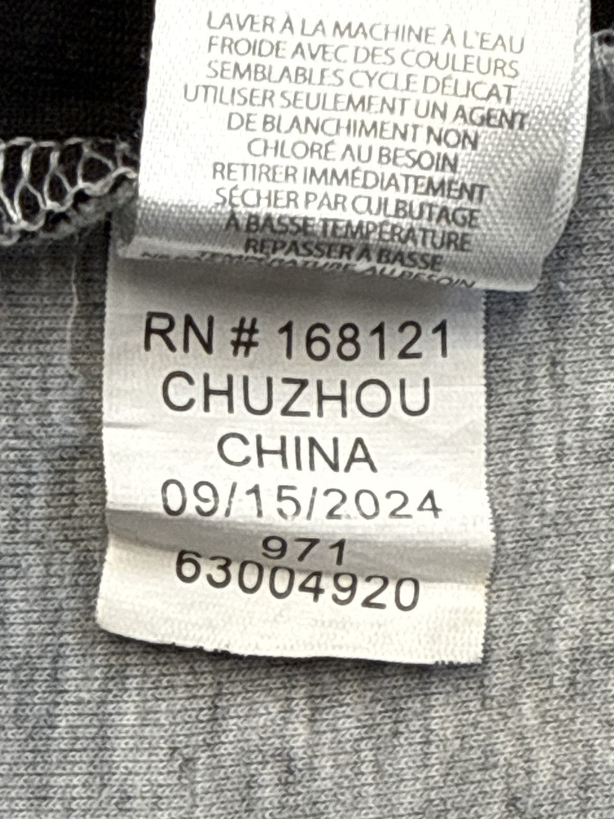 Champion Zip Hoodie L (14/16) Gray/Black Cotton Blend Regular Fit All Over
