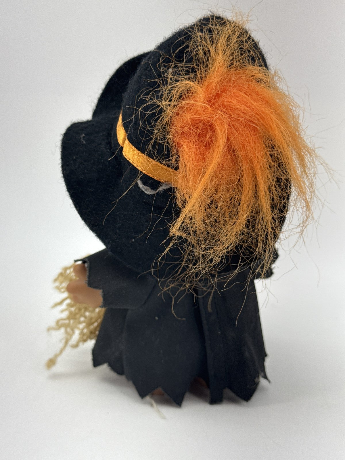 RUSS Halloween Witch Doll 4 Inch Black Plastic Vintage Troll Collectible China