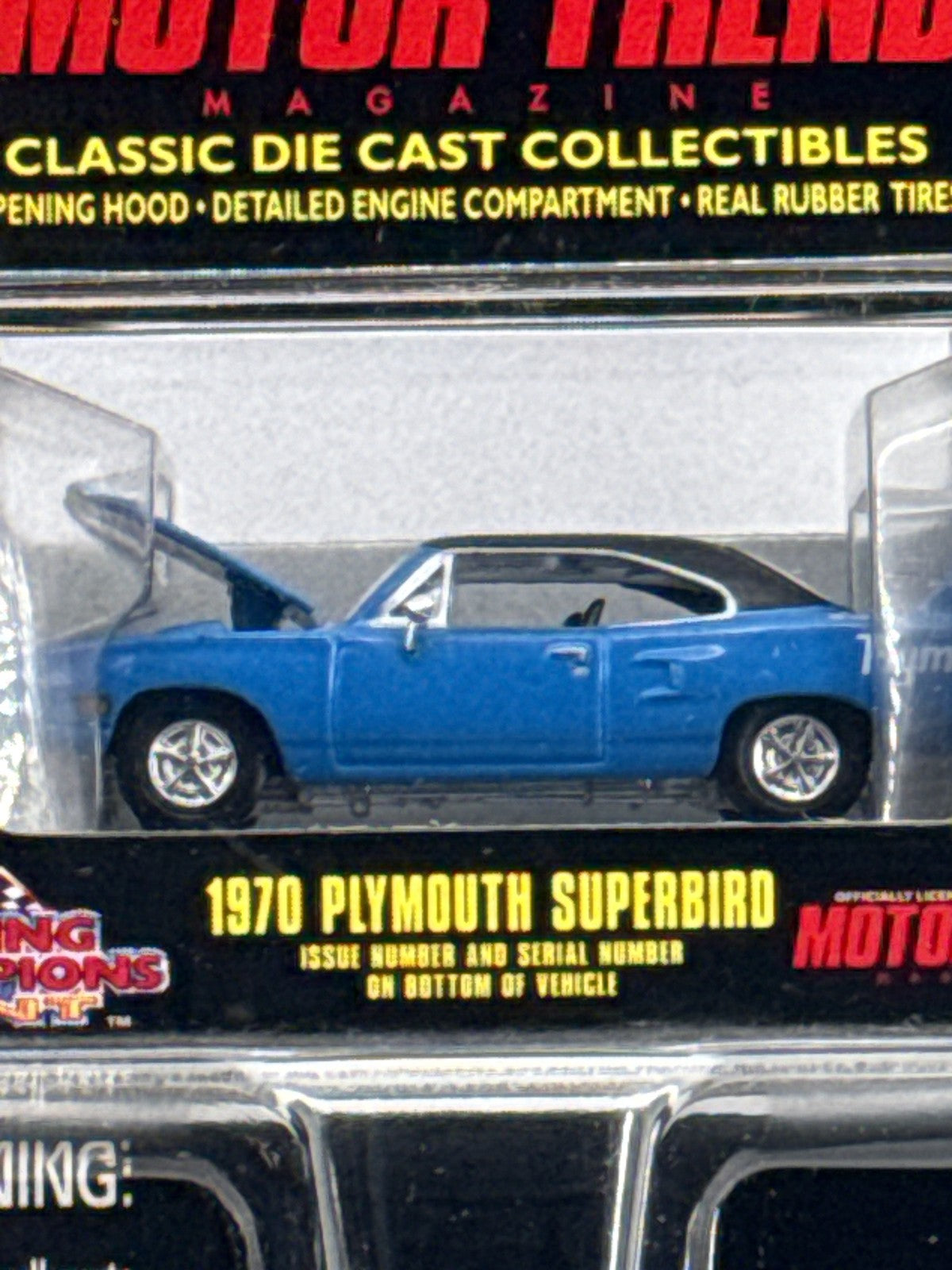 Vintage Racing Champions Mint 1970 Plymouth Superbird Diecast 1:64 Motor Trend