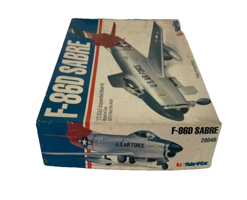 Vintage U-AirFix F-86D Sabre 1/72 Model Kit – Complete & Classic!