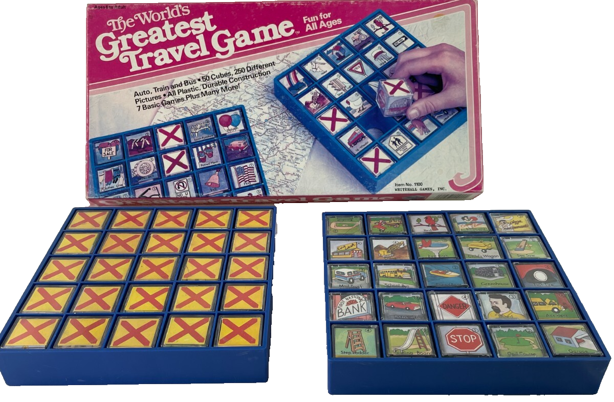World’s Greatest Travel Game 1985 Whitehall Complete VTG Board Game Good Cond FS