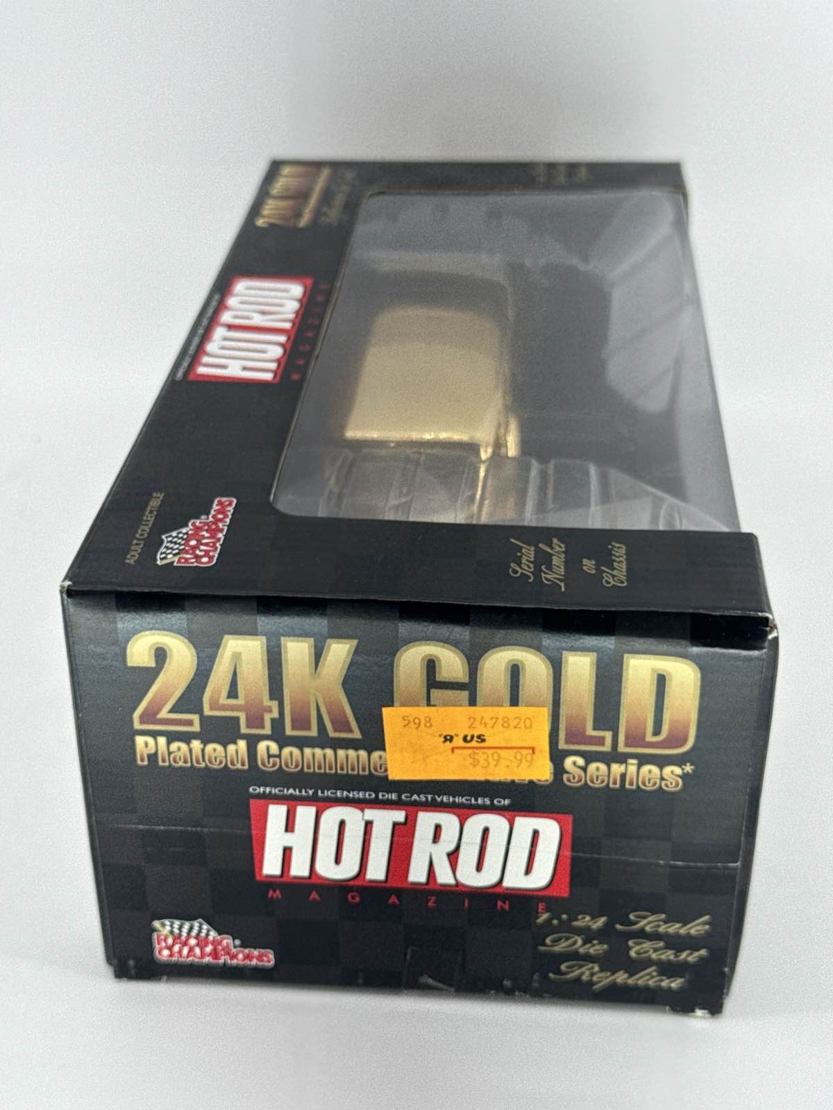 Racing Champions 24K Gold Plated Hot Rod Reflections 1:24 Diecast 1/4998
