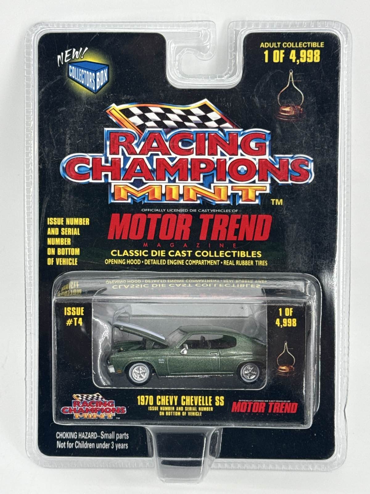 Racing Champions Motor Trend 1970 Chevelle SS Green #T4 1/4998